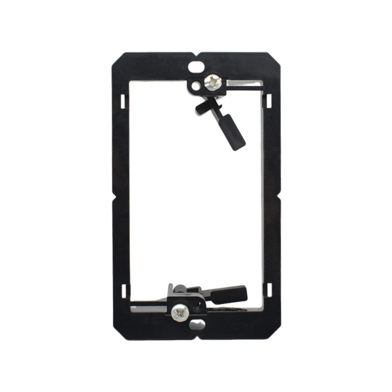 Single Gang (1-Gang) Low Voltage Mounting Bracket, Black